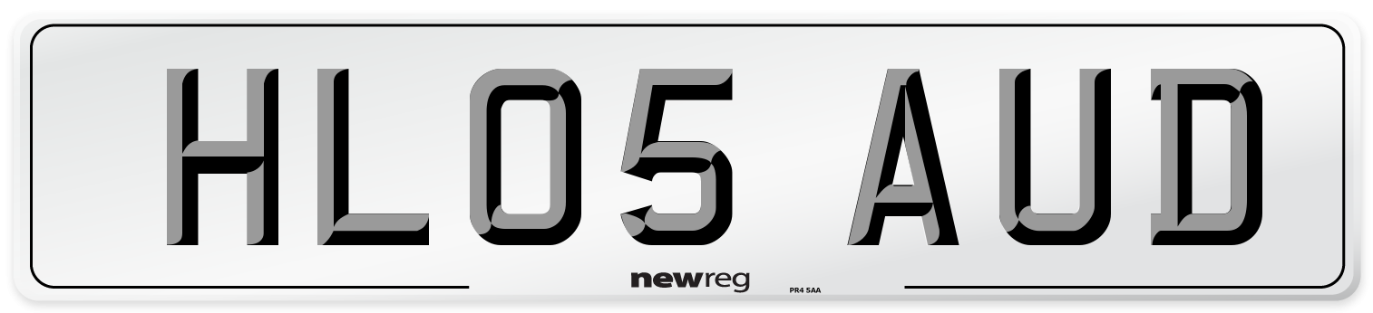 HL05 AUD Number Plate from New Reg
